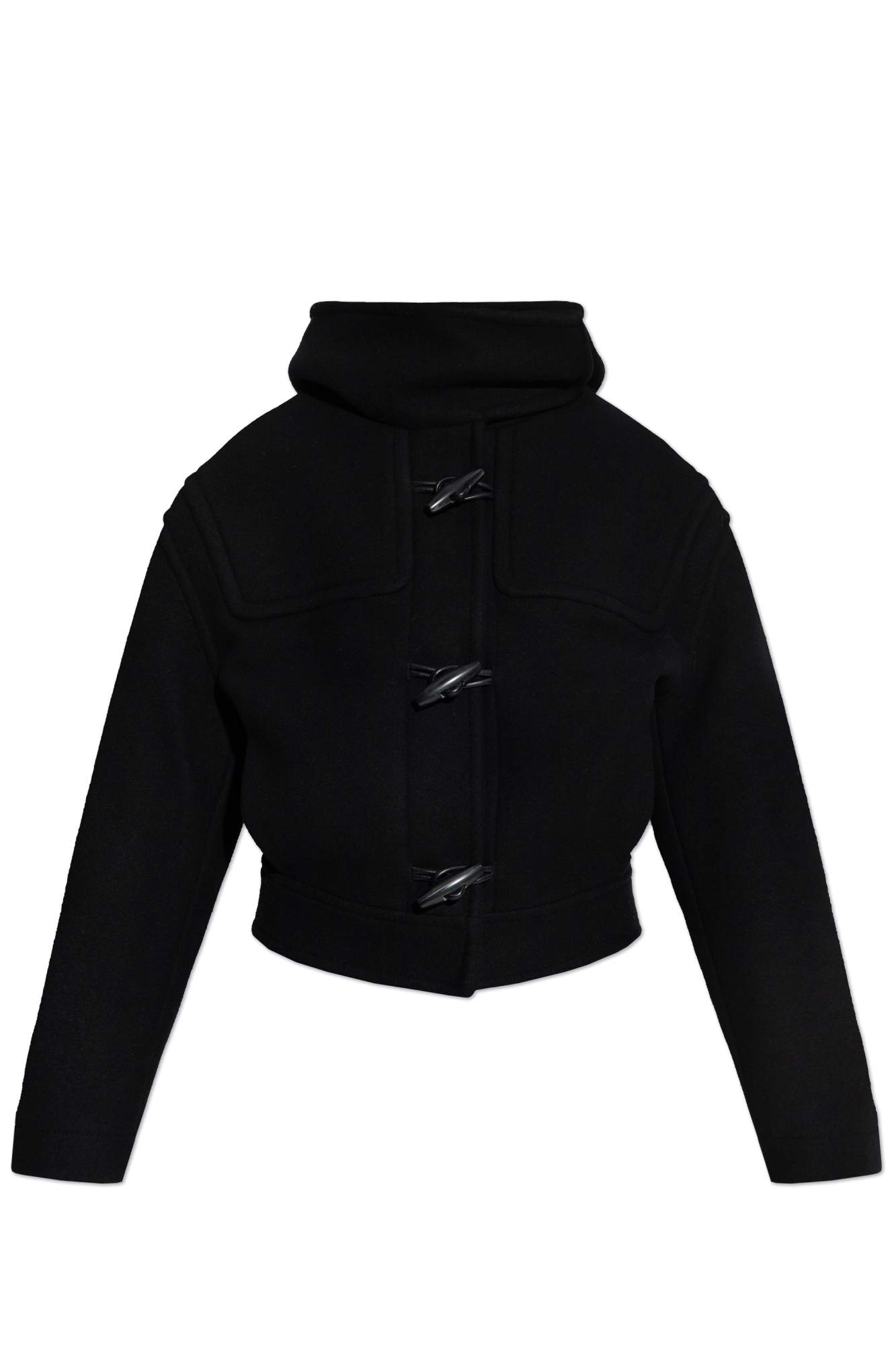 〓JACQUEMUS〓 BLACK HEMP×WOOL JACKET Jacquemus Wool Jacket | Men's | Vitkac